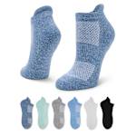 WOMENS PEFORMANCE TAB NO SHOW SOCKS 6 PAIRS - ASSORTED