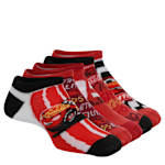 BOYS NO SHOW SOCKS 5 PAIRS - RED