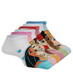 GIRLS NO SHOW SOCKS 6 PAIRS - PINK