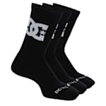 MENS STAR CREW SOCKS 3 PAIRS - WHITE