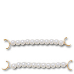 UNISEX PEARL CHAIN SANDAL CHARMS 2 PACK - ASSORTED