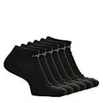 MENS ATHLETIC NO SHOW SOCKS 6 PAIRS - BLACK