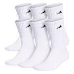 MENS CREW SOCKS 6 PAIRS - WHITE