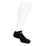 BOYS MEDIUM CUSHIONED NO SHOW SOCKS 6 PAIRS - BLACK