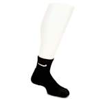 BOYS SMALL QUARTER SOCKS 6 PAIRS - BLACK