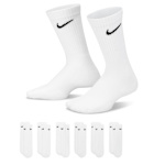 BOYS MEDIUM CREW SOCKS 6 PAIRS - WHITE