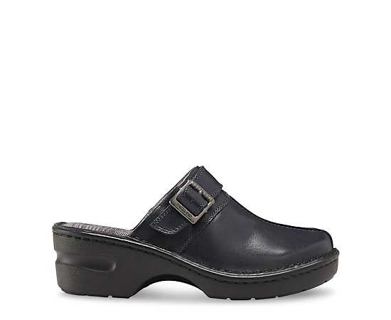Eastland Mae Womens Round Closed Toe Clogs, 7 Medium, Blue