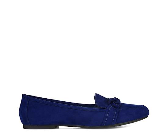 Journee Collection Womens Marci Slip-on Round Toe Loafers, 7 Medium, Blue