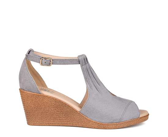 JOURNEE COLLECTION-WOMENS KEDZIE WEDGE SANDAL