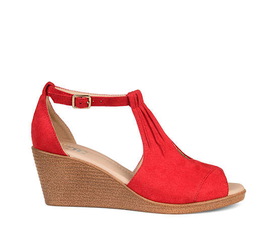 JOURNEE COLLECTION-WOMENS KEDZIE WEDGE SANDAL
