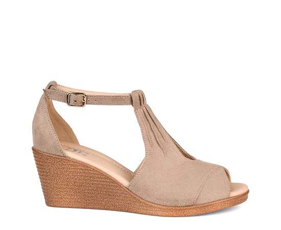 JOURNEE COLLECTION-WOMENS KEDZIE WEDGE SANDAL