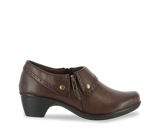 Easy Street Darcy Womens Round Closed Toe Slip-On Shoe, 10 Extra Wide, Brown