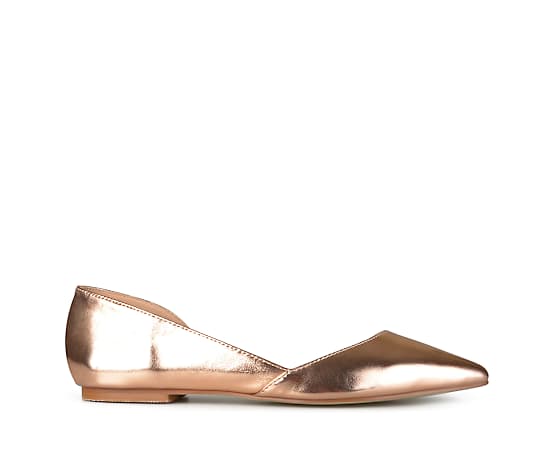 Journee Collection Women's Cortni Pointed Toe d'Orsay Flats - Gold