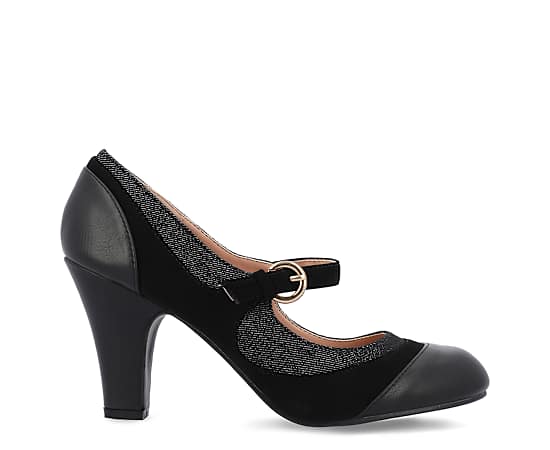 Journee Collection Womens Siri Pump - Black - Size 8