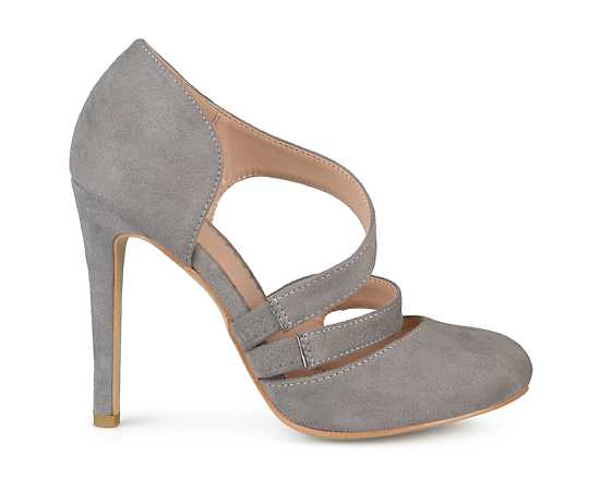 Journee Collection Womens Zeera Pump - Gray/Grey - Size 10