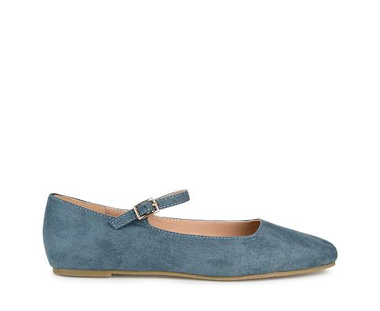 Journee Collection Carrie-Wd Womens Square Closed Toe Mary Jane Shoes Wide Width, 8 Wide, Blue