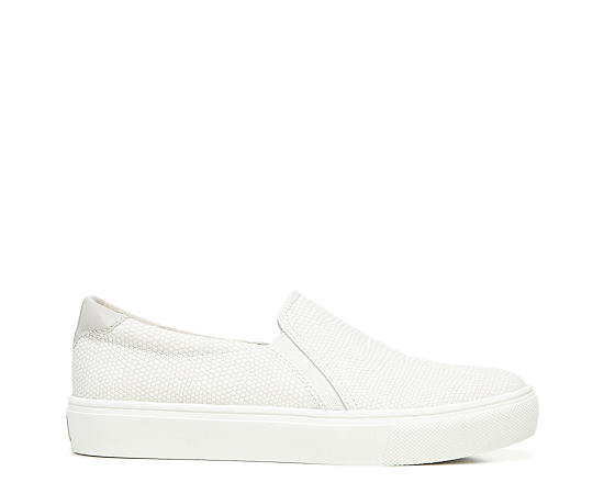 Dr. Scholl's Women's Nova Slip-On Sneakers - White Snake Faux Leather