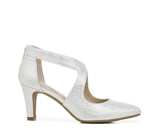 LifeStride Women's Giovanna 2 Dress Pumps - Silver Faux Leather