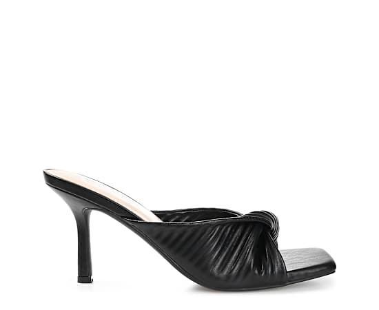 Journee Collection Women's Greer Pleated Sandals - Black