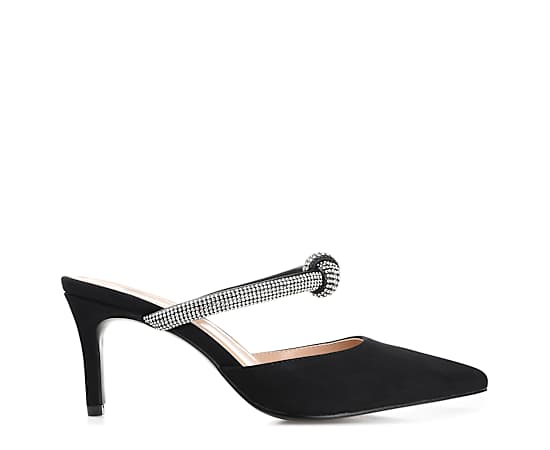 Journee Collection Lunna Womens Pointed Closed Toe Stiletto Heel Pumps, 12 Medium, Black