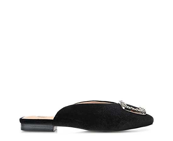 Journee Collection Womens Sonnia Flat - Black - Size 6