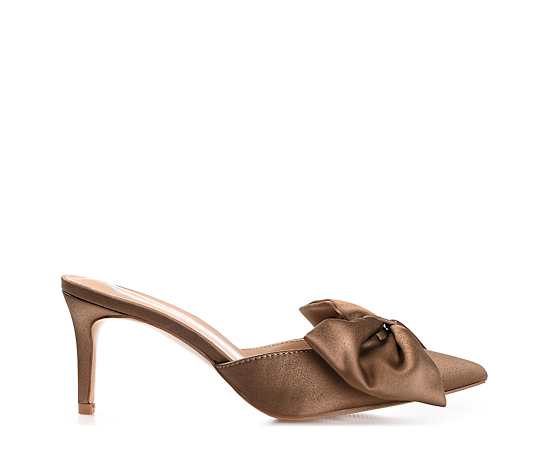 Journee Collection Tiarra Womens Pointed Closed Toe Stiletto Heel Pumps, 9 Medium, Brown