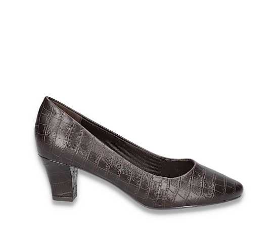 Easy Street Women's Ballari Pumps - Brown Croco