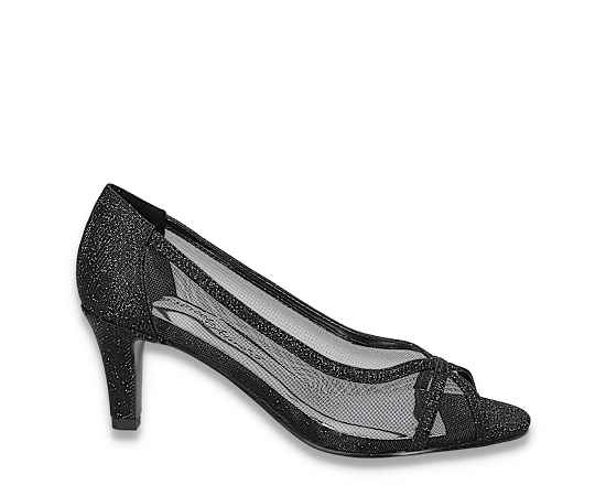 Easy Street Women's Picaboo Pumps - Black Glitter