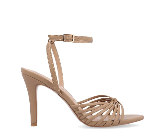 Journee Collection Vanita Womens Round Open Toe Stiletto Heel Pumps, 8 Medium, Beige