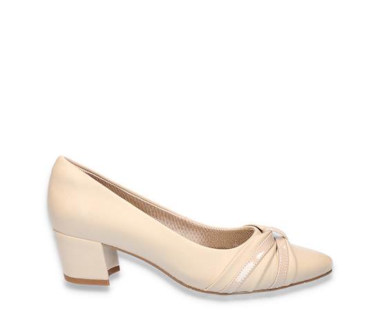 Easy Street Women's Millie Block Heel Pumps - Nude