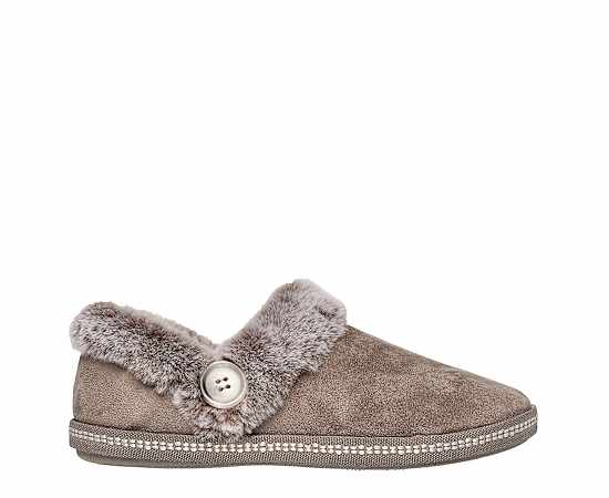 SKECHERS-WOMENS COZY CAMPFIRE FRESH TOAST SLIPPER