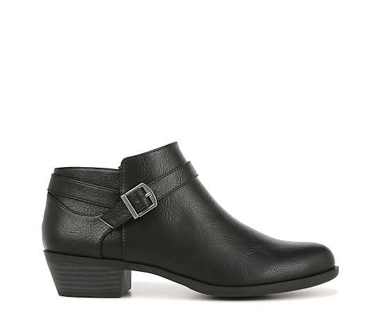 LifeStride Alexander Shootie Ankle Boots (Black Faux Leather) 7.0 W