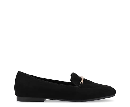 Journee Collection Wrenn Womens Moc Closed Toe Loafers, 8 1/2 Wide, Black