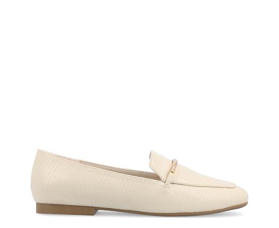 Journee Collection Wrenn Womens Moc Closed Toe Loafers, 9 Medium, White