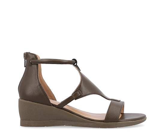 JOURNEE COLLECTION-WOMENS TRAYLE WIDE WEDGE SANDAL