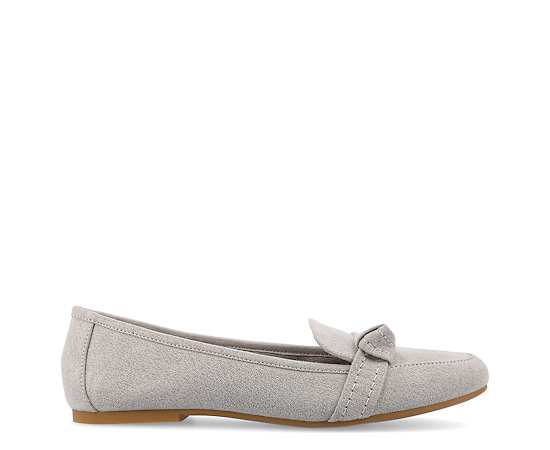 Journee Collection Womens Marci Slip-on Round Toe Loafers, 7 1/2 Wide, Gray