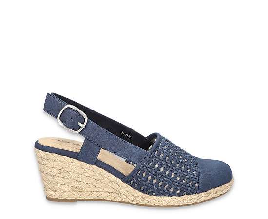 EASY STREET-WOMENS TAFFY ESPRADRILLE WEDGE SANDAL