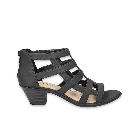 Easy Street Women's Marg Zip Gladiator Sandals - Black