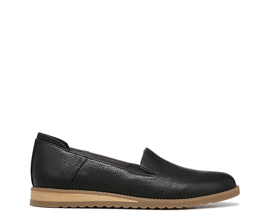 Dr. Scholl's Women's Jetset Loafer Shoes Black Black Leather DRSCH 8.0 M