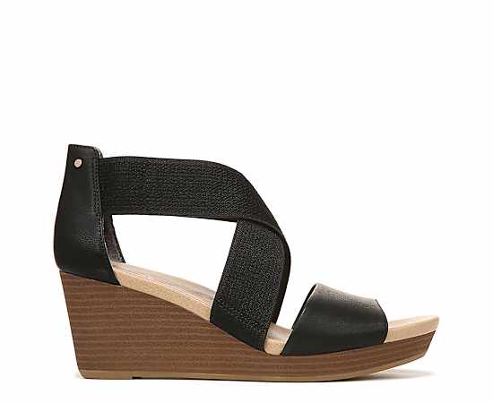 DR. SCHOLL'S-WOMENS BARTON BAND WEDGE SANDAL