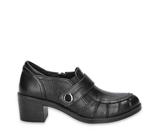 Easy Street Womens Ballad Clogs, 8 1/2 Medium, Black