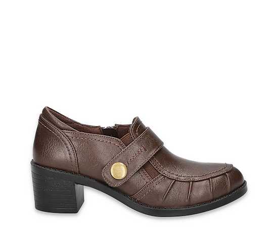 Easy Street Womens Ballad Clogs, 10 Medium, Brown