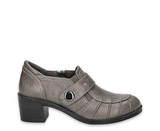Easy Street Womens Ballad Clogs, 8 1/2 Medium, Gray