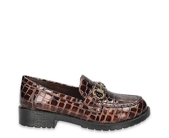 Easy Street Womens Witney Slip-On Shoe, 6 Extra Wide, Brown