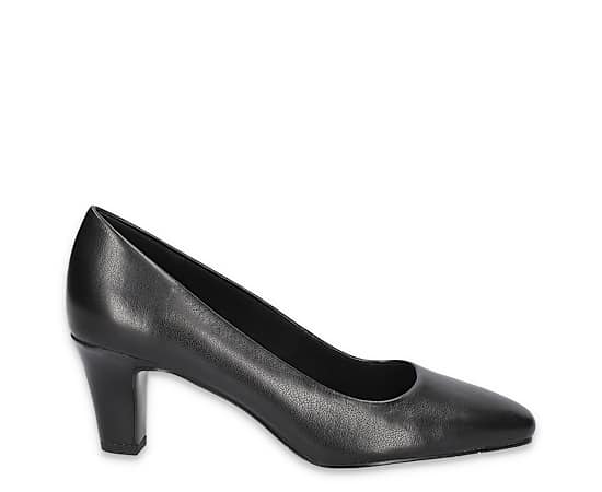 Easy Street Womens Poet Stiletto Heel Pumps, 8 Medium, Black