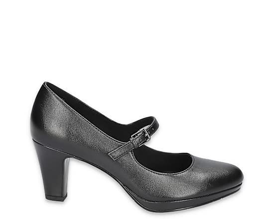 Easy Street Womens Zest Stiletto Heel Pumps, 7 Medium, Black