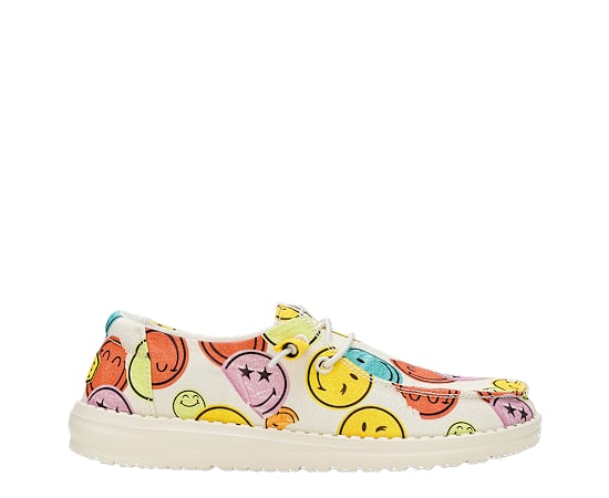 WOMENS WENDY SMILEY SLIP ON SNEAKER