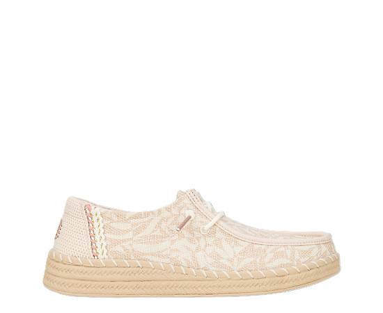 HEYDUDE WOMENS SIROCCO SPORT SLIP ON SNEAKER - WHITE