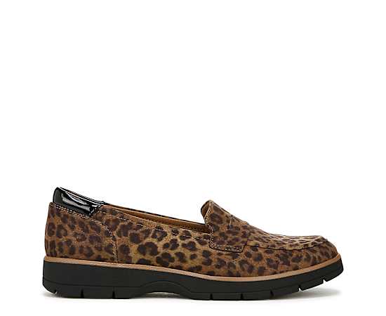 Dr. Scholl's Women's Nice Day Lug Sole Loafers - Brown/Black Microfiber