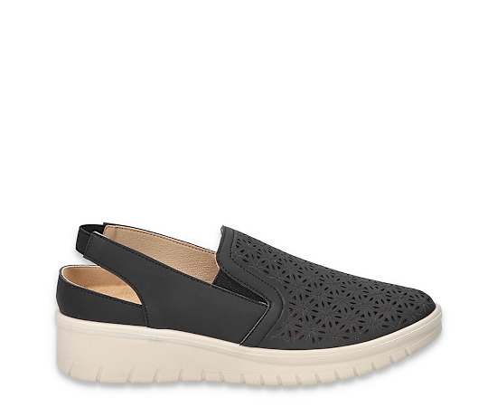 Easy Street Women's Petal Comfort Slip-On Flats - Black